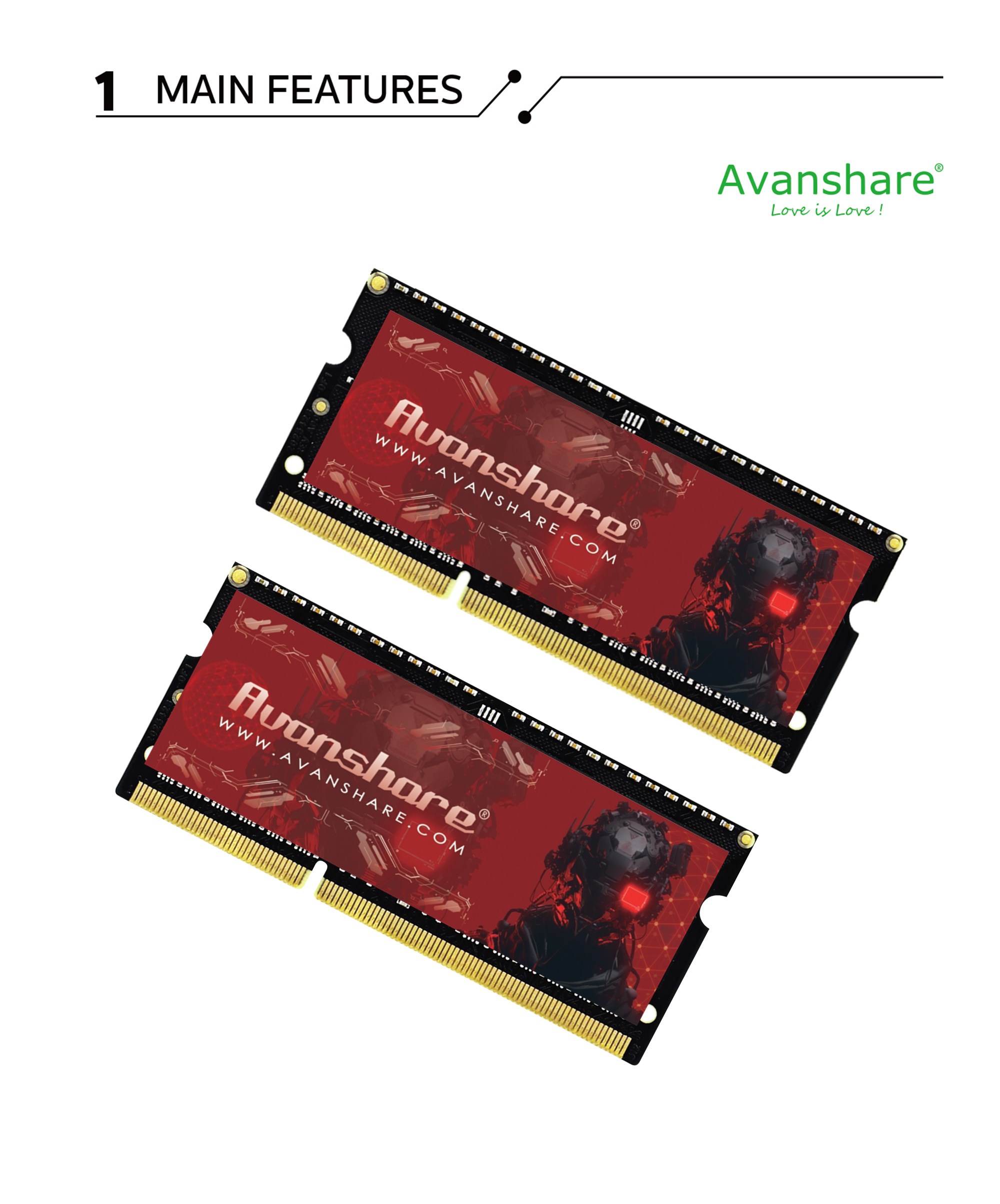Ddr5 8Gb - アヴァンシェア RAMメモリ DDR5 DDR4 DDR3 DDR3L