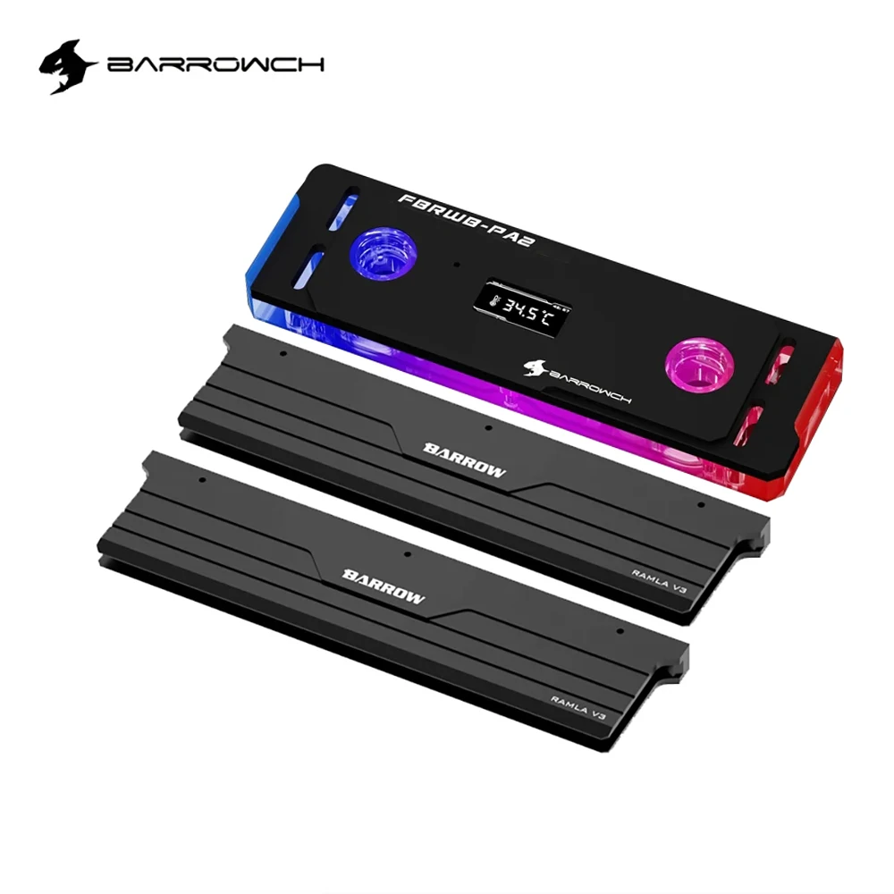 Ddr5 Rgb Ram - Barrowch DDR5/DDR4 ウォータークーラーメモリブロック TFTデジタルディスプレイ付き 5V ARGB