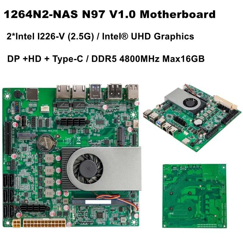2*Intel I226 V 2.5G 1264N2 NAS - Ddr5 4800Mhz のレビューと価格