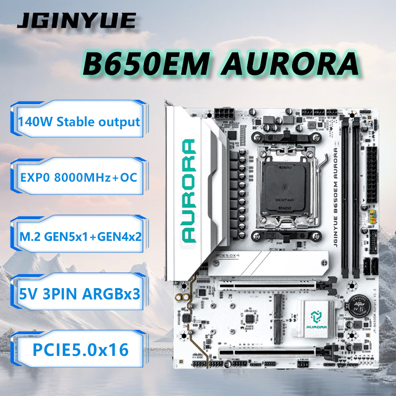 JGINYUE B650M AURORA 新型マザーボード  - Ddr5 Rgb Ram のレビューと価格